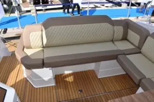 Bavaria SR38 cockpit spacious outdoor seating area