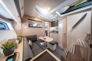 Bavaria SR38 salon modern yacht interior design