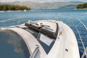 Bavaria SR41 front view luxury yacht design