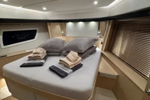 Bavaria Virtess 420 bathroom modern yacht interior