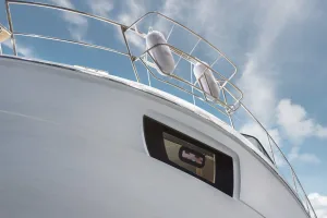 Bavaria Virtess 420 Fly side view modern luxury motor yacht
